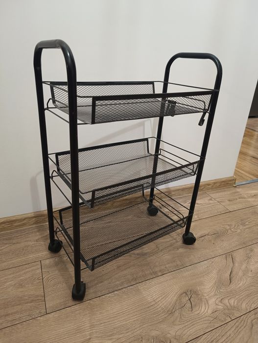 Regał na kółkach, trzy półki, kuchenny organizer