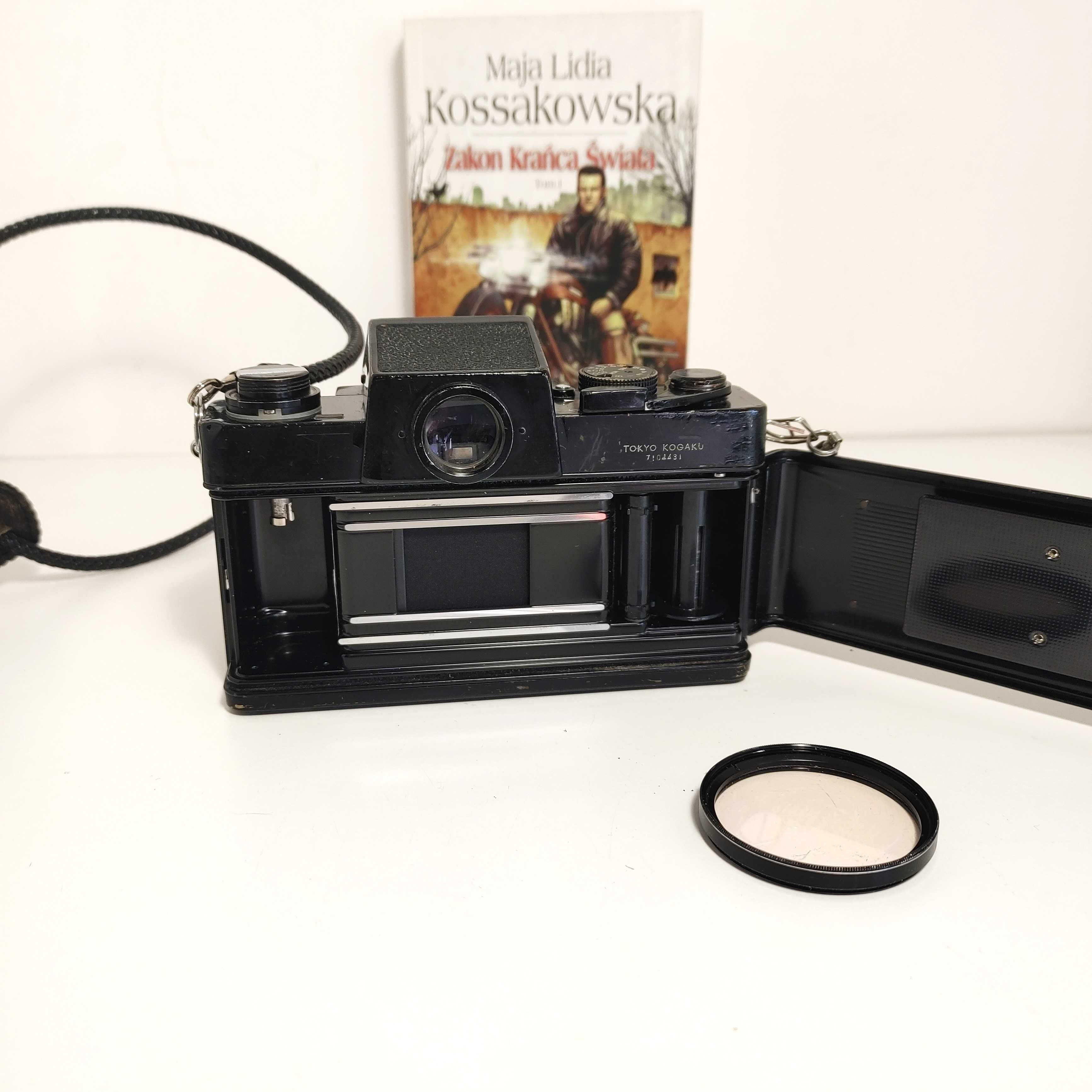 Analogowa Lustrzanka TOPCON Super D z 1971 roku z RE Auto Topcor 58 mm
