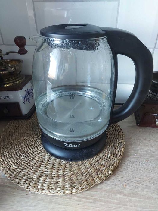 Czajnik Elektryczny Szklany Regulacja Temperatury 5 Kolorów LED 2200W