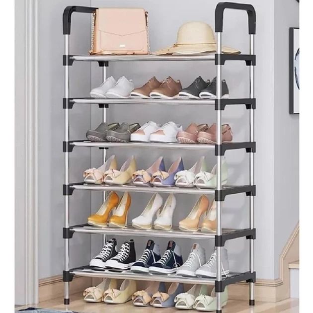 Полка для обуви 6 секций New shoe rack 56 х 28 х 113 см