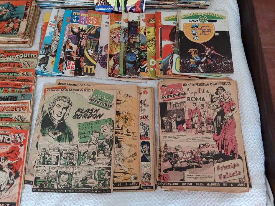 Lote BD Mundo das Aventuras E Mosquito +++280 REVISTAS