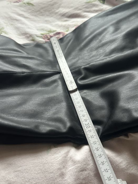 Sexy skórzana sukienka mini