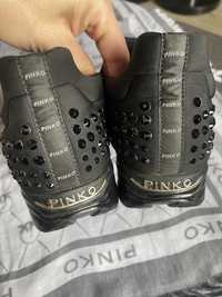 Pinko adidasy sneakersy z kryształkami 39 czarne