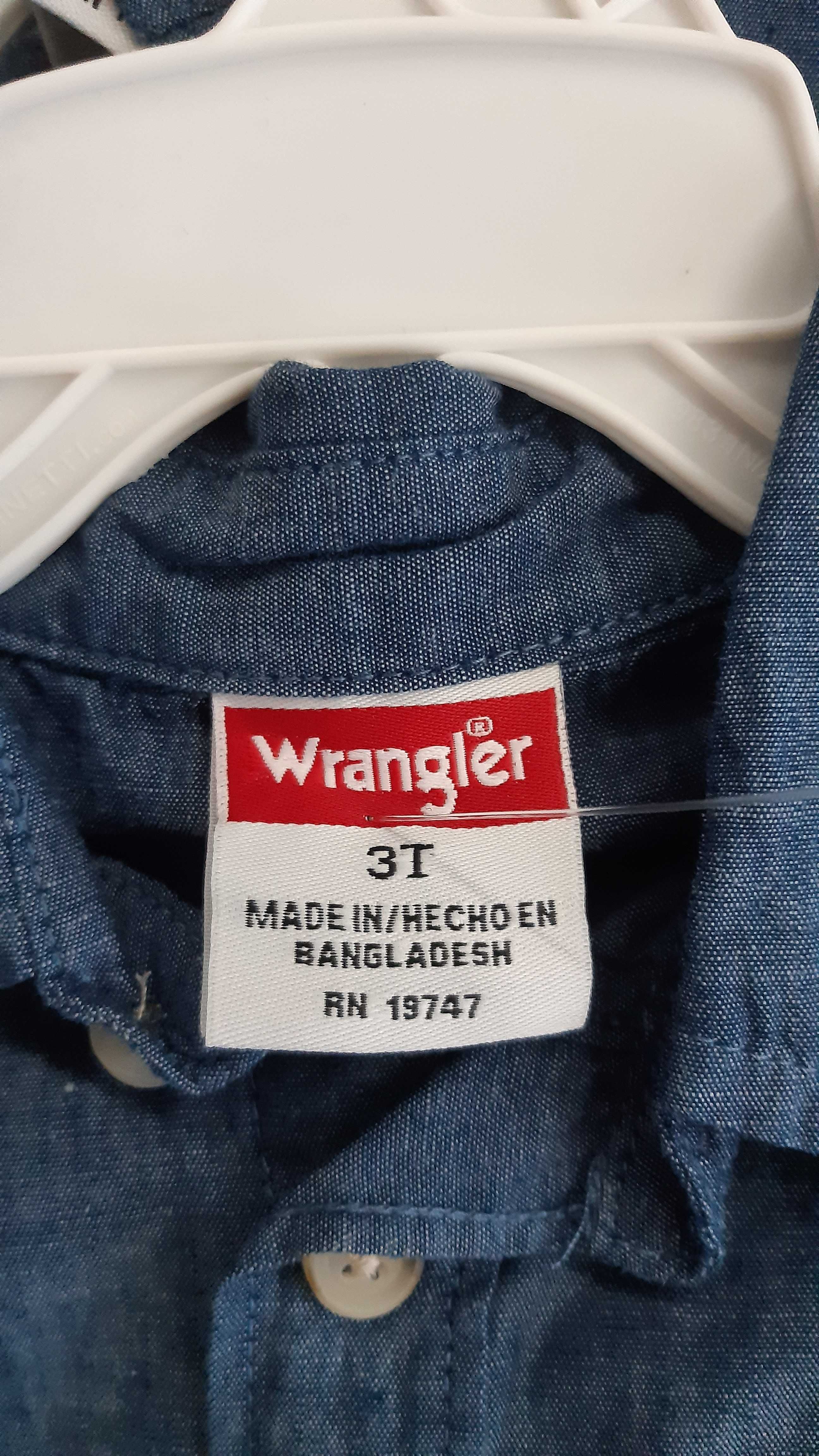 Костюм wrangler джинсовая рубашка шорты 2, 3 года