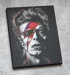 David Bowie Oryginalny obraz ręcznie grawerowany / malowany Staloryt