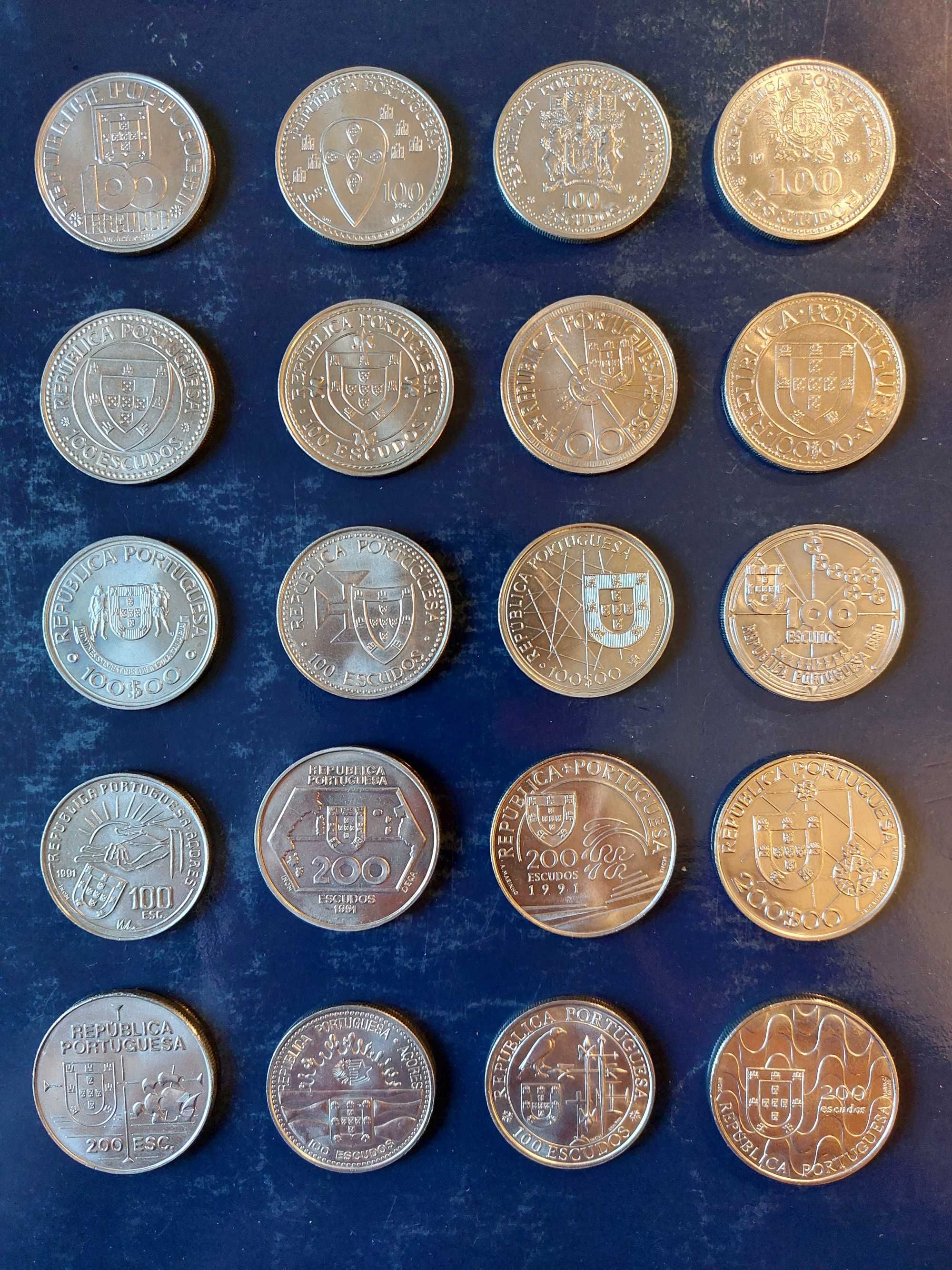 Moedas Comemorativas Portugal, 100 e 200 Escudos (1985 a 1995)