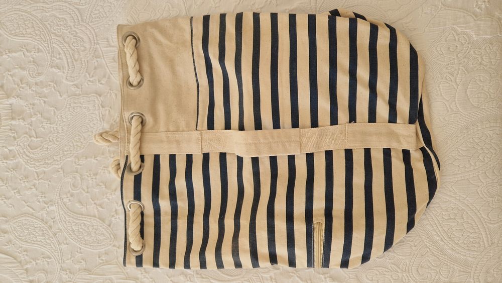 Saco de riscas azul e beje La Redoute
