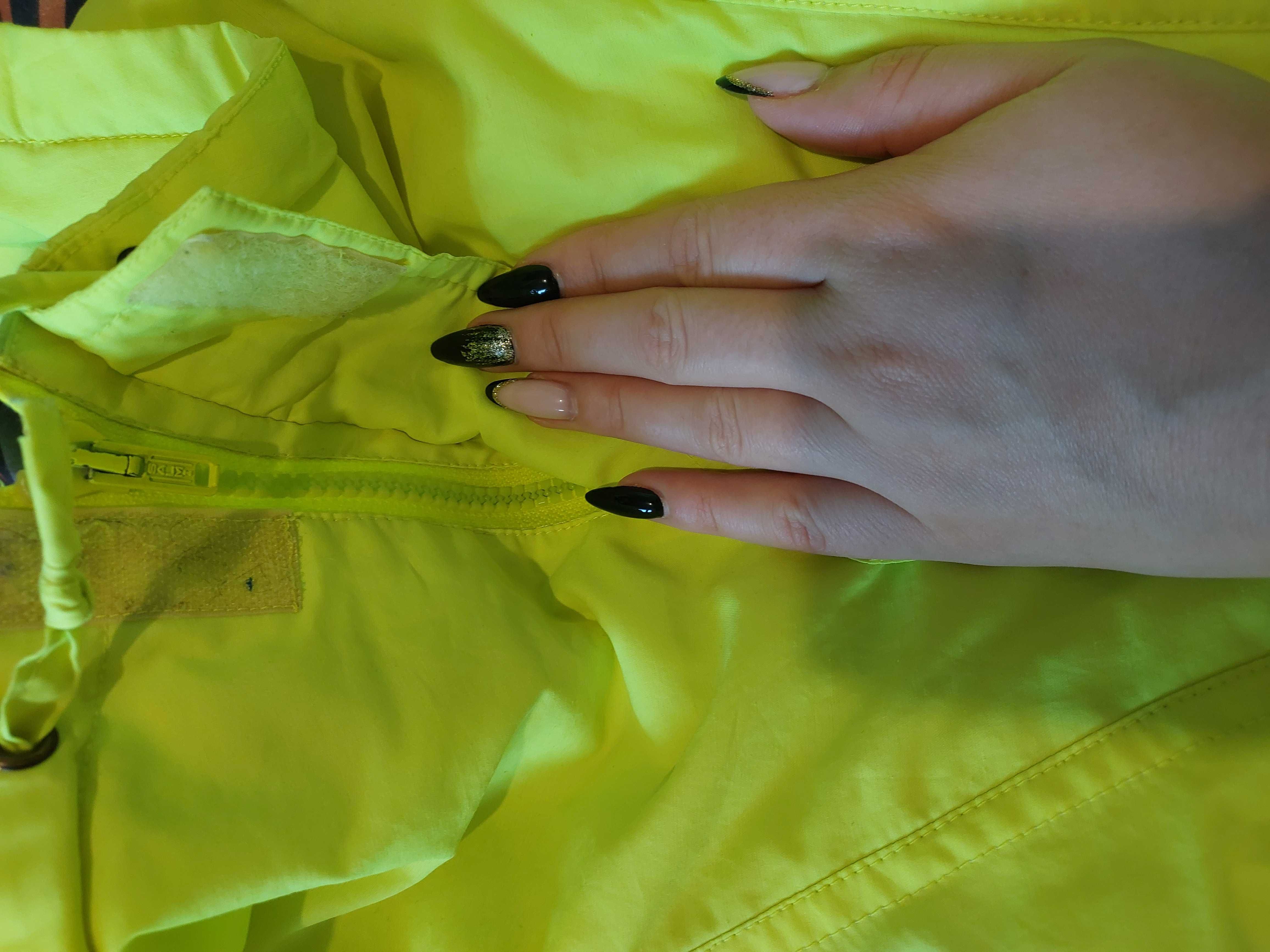 ELHO Kurtka przeciwdeszczowa żółty neon