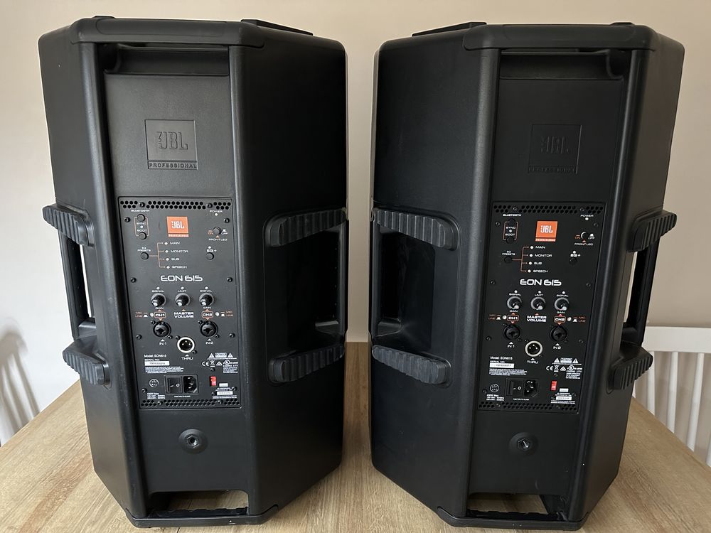 JBL eon 615 + мікшер + мікрофон + комутація