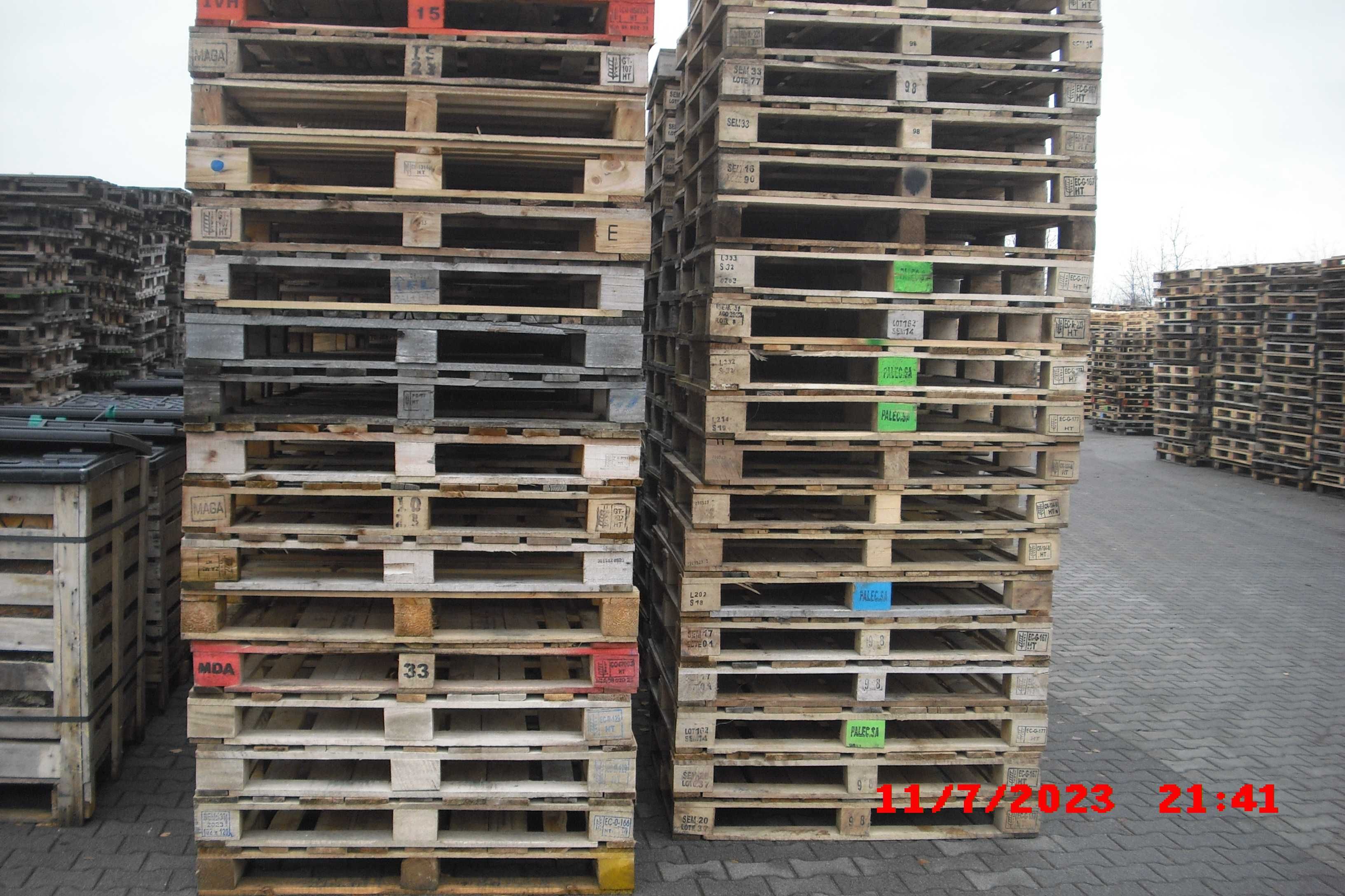 Palety drewniane 1005x1600 i inne wymiary i plastikowa 1100x1100