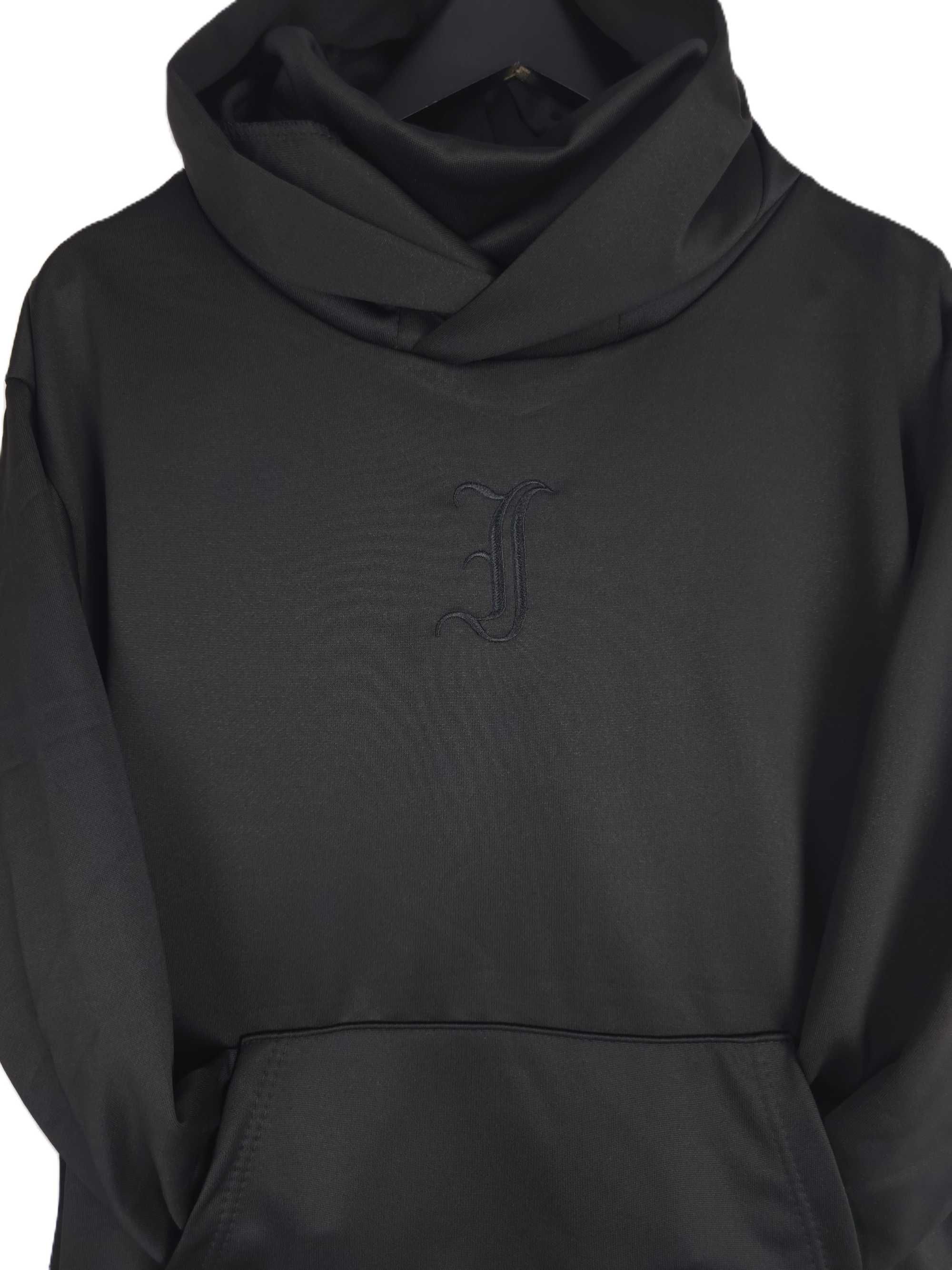 Czarna męska bluza kangurek golf kaptur harajuku punk M