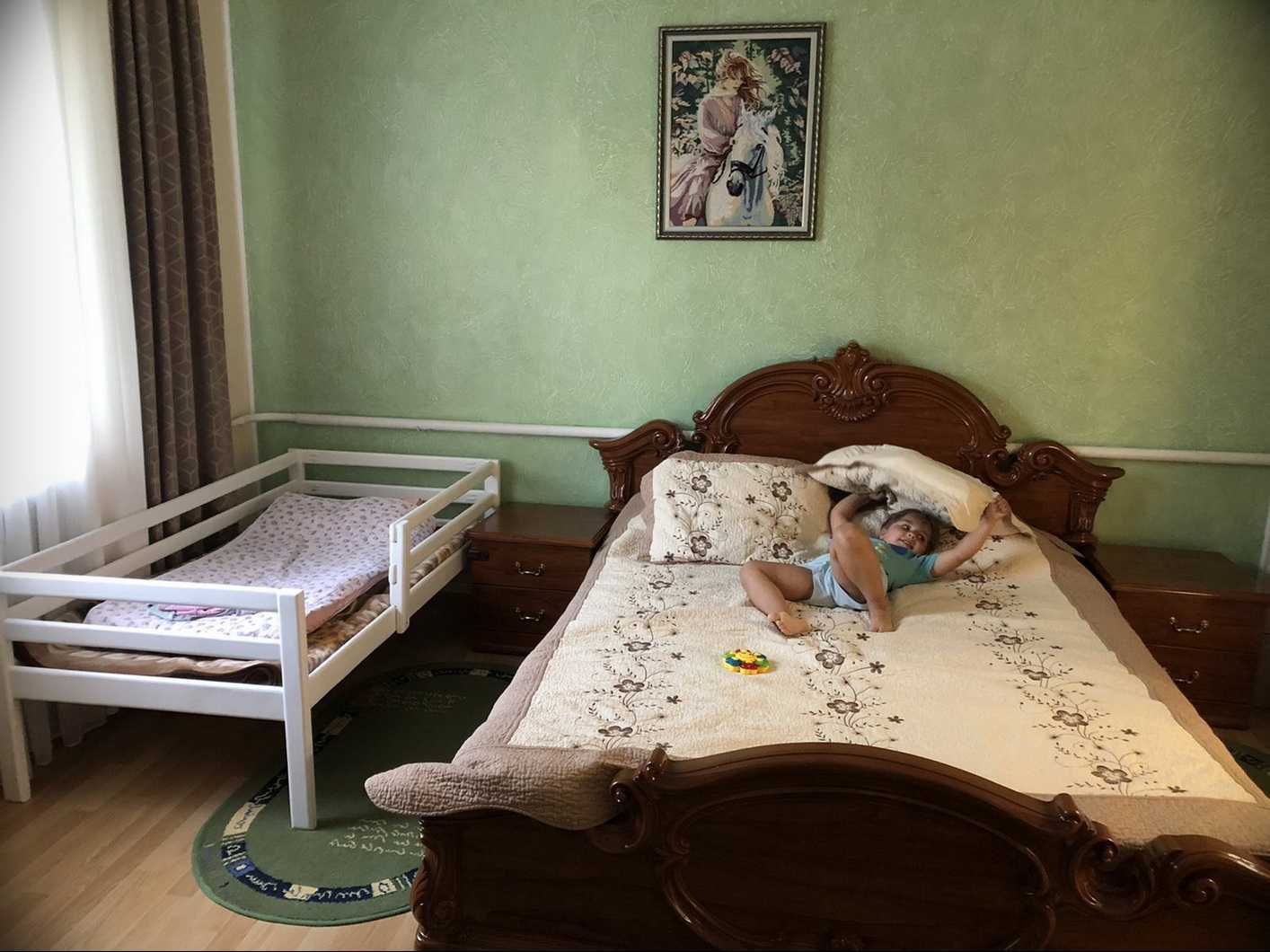 Кровать детская Coфия белый цвeт.Мaсcив дeрева.Ліжко для дітей