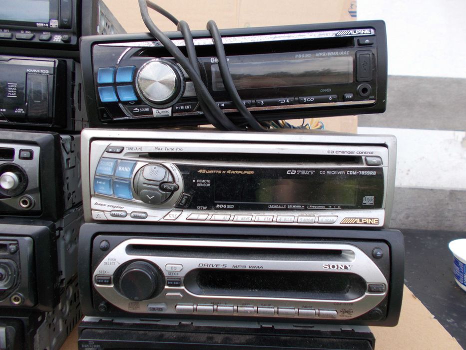 radio samochodowe JVC kenwood SONY pioneer alpine CD USB bluetooth