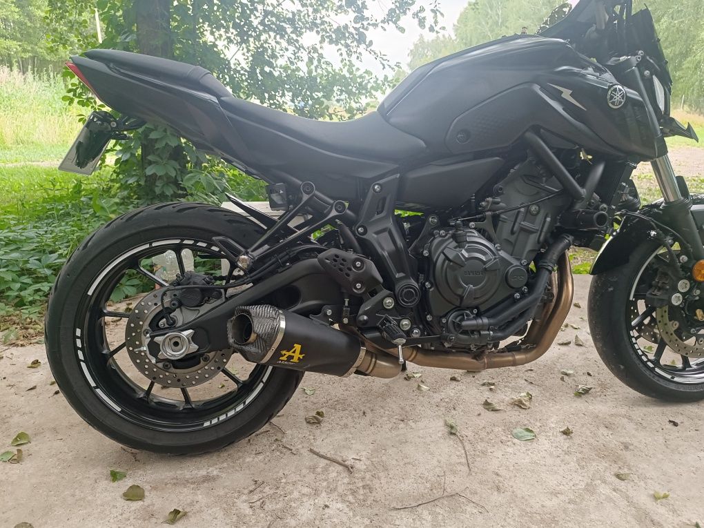 Yamaha Mt 07 A2 Nowy 6tys przebiegu Arrow