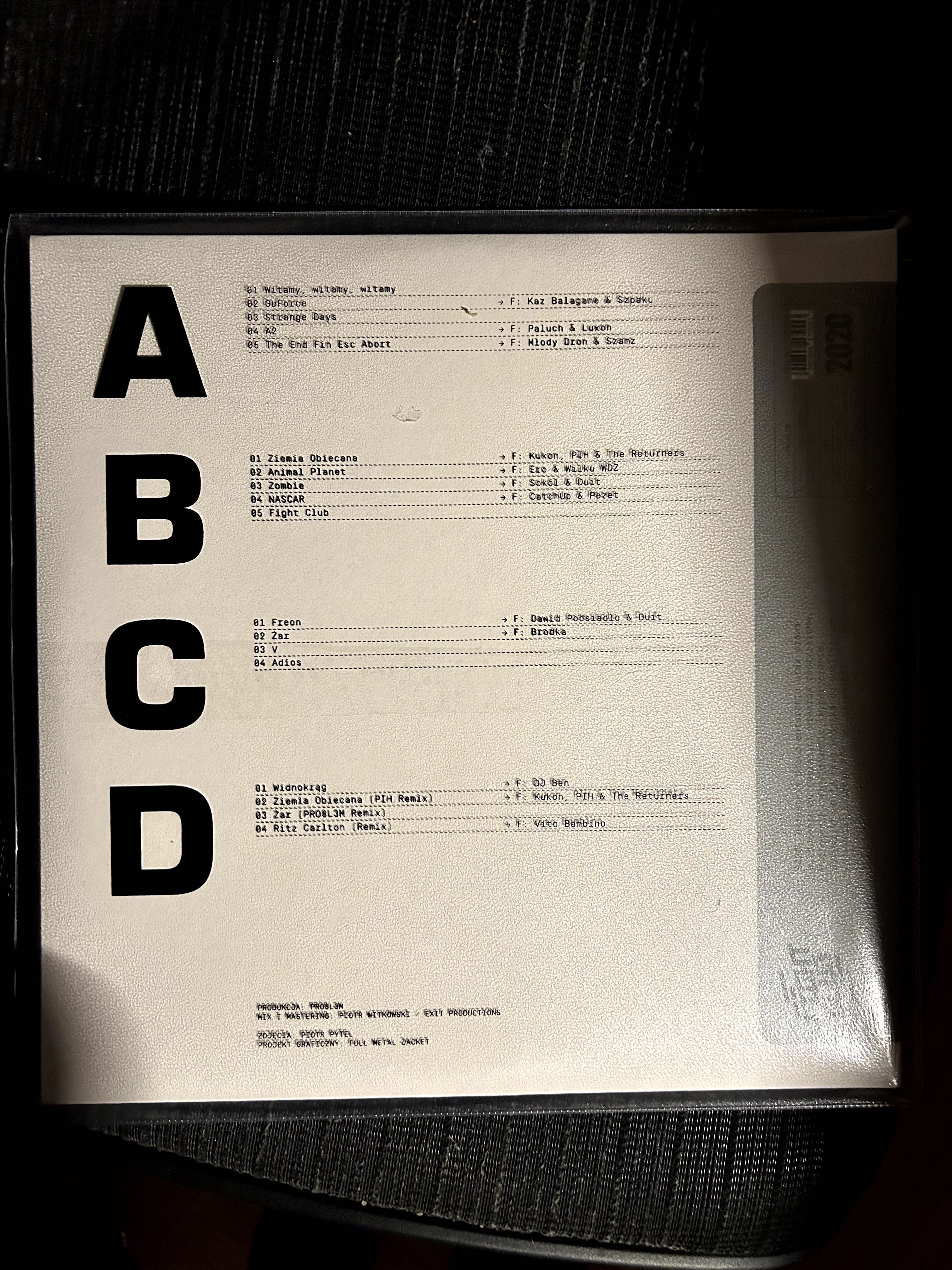 Pro8l3m - Fight Club oryginalny sleeve vinyl nowy folia
