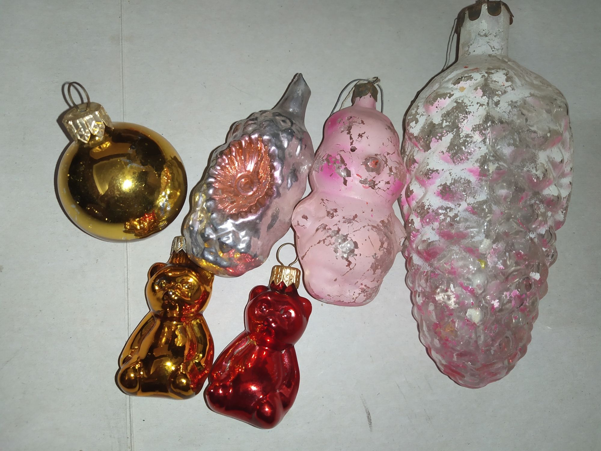 Игрушки новогодние СССР стеклянные 6шт.100грн.за все