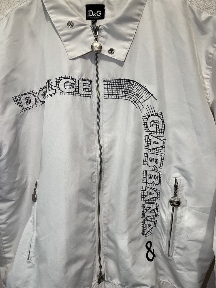 Винтажная Y2K куртка бомбер Dolce Gabbana Racing Jacket