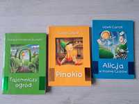 Zestaw książek Pinokio Tajemniczy ogród i Alicja w krainie czarów