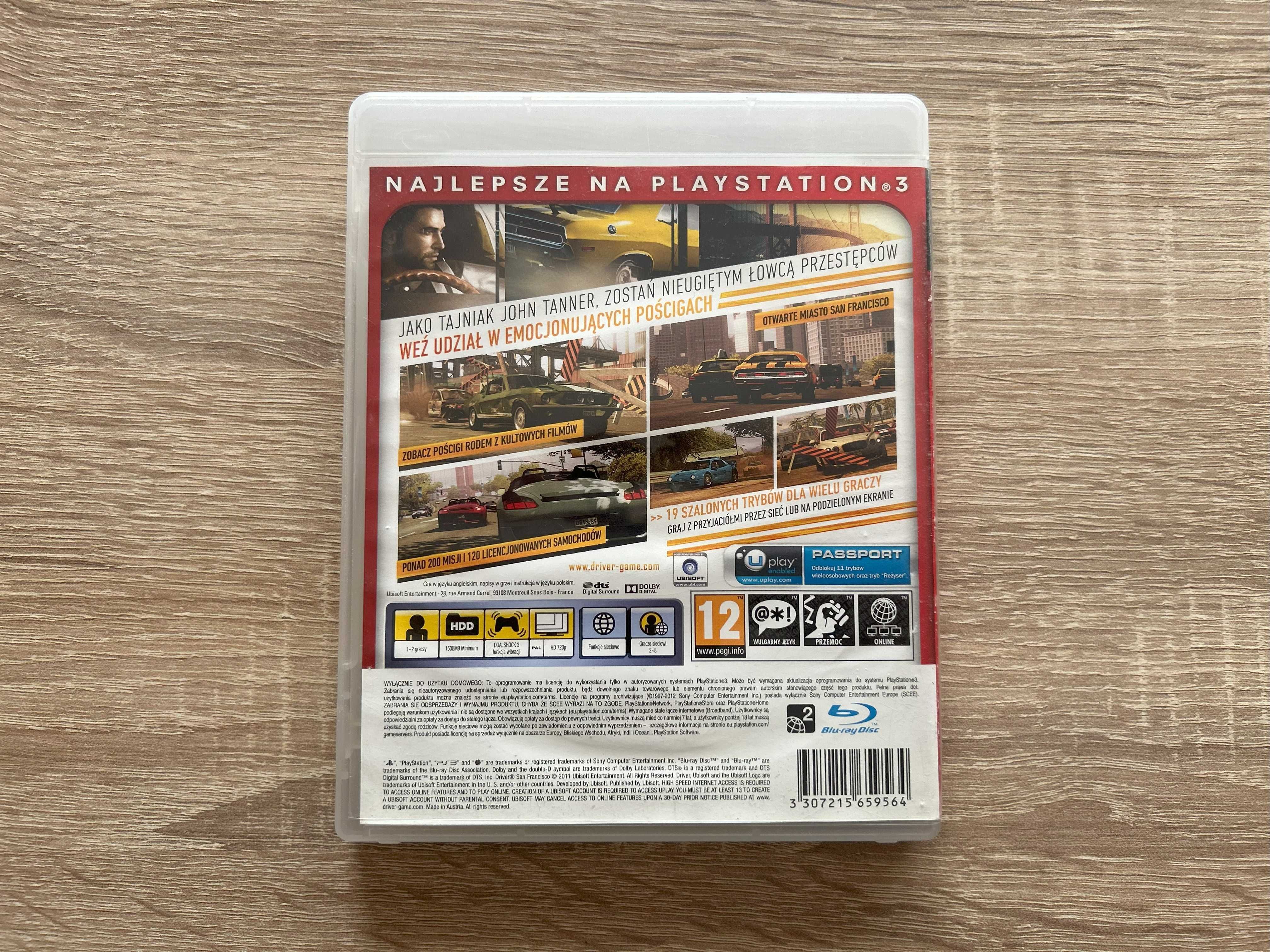Driver: San Francisco - PS3 - PL - stan Używany, sprawny 100%