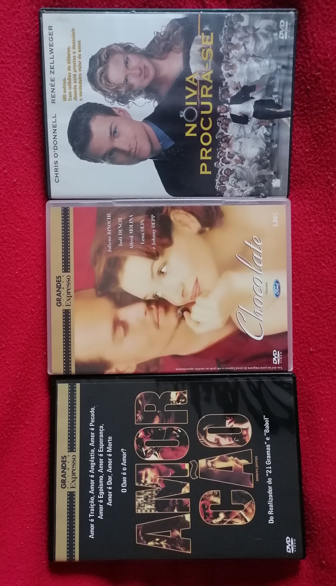 DVD Chocolate, Noiva procura-se, Amor cão