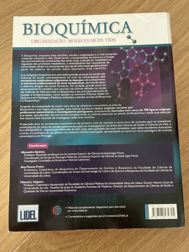 Livro Bioquímica - Alexandre Quintas