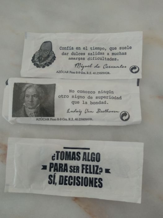 Pacotes de Açúcar do Sul  de Espanha.