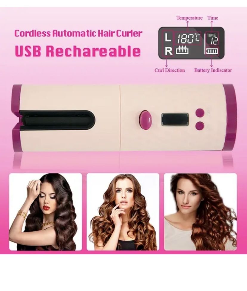 Бездротова плойка для волосся "Wireless USB auto curler"