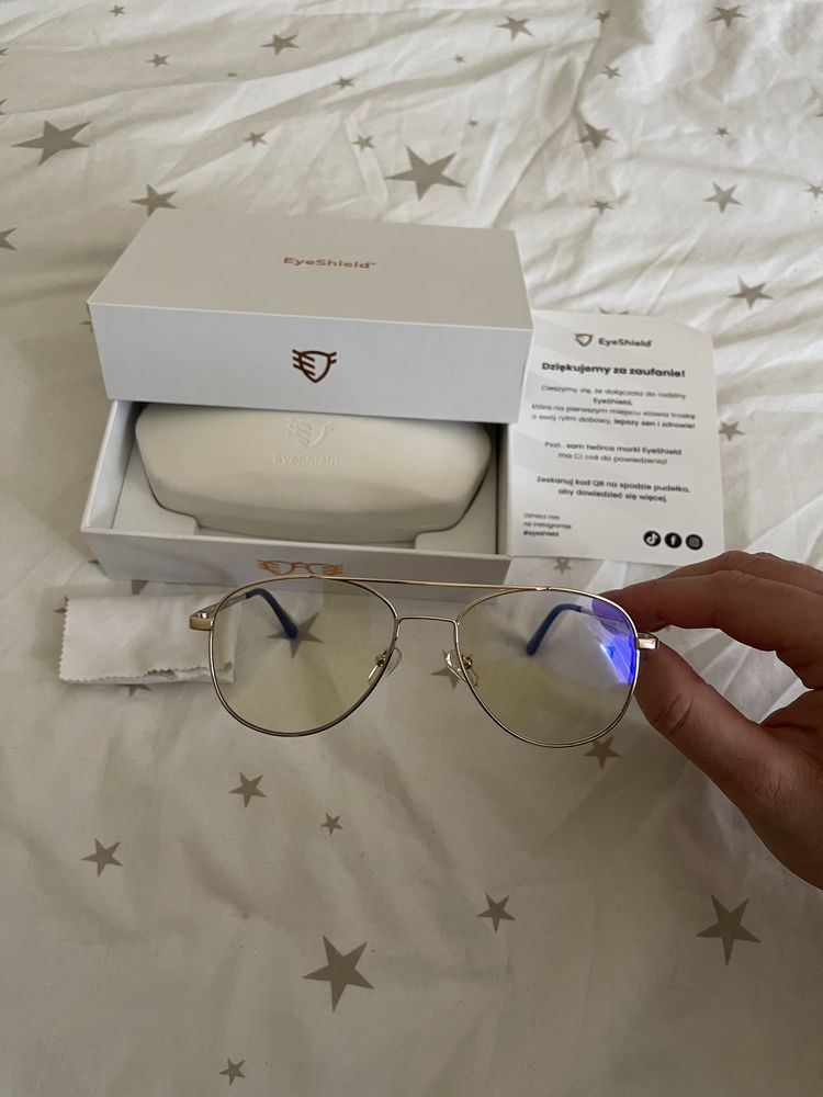 Okulary EyeShield Aviator blokujące światło niebieskie DayShield