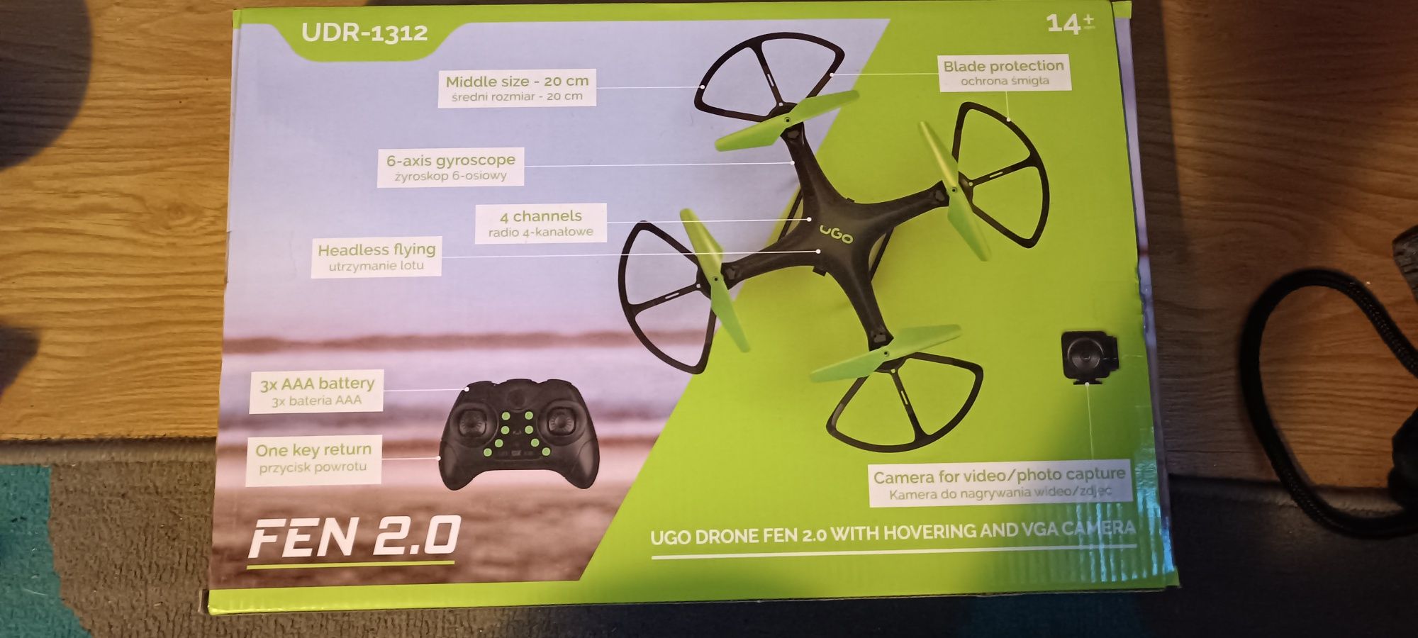 Ugo fen 2.0 dron z kamerą z kamerką