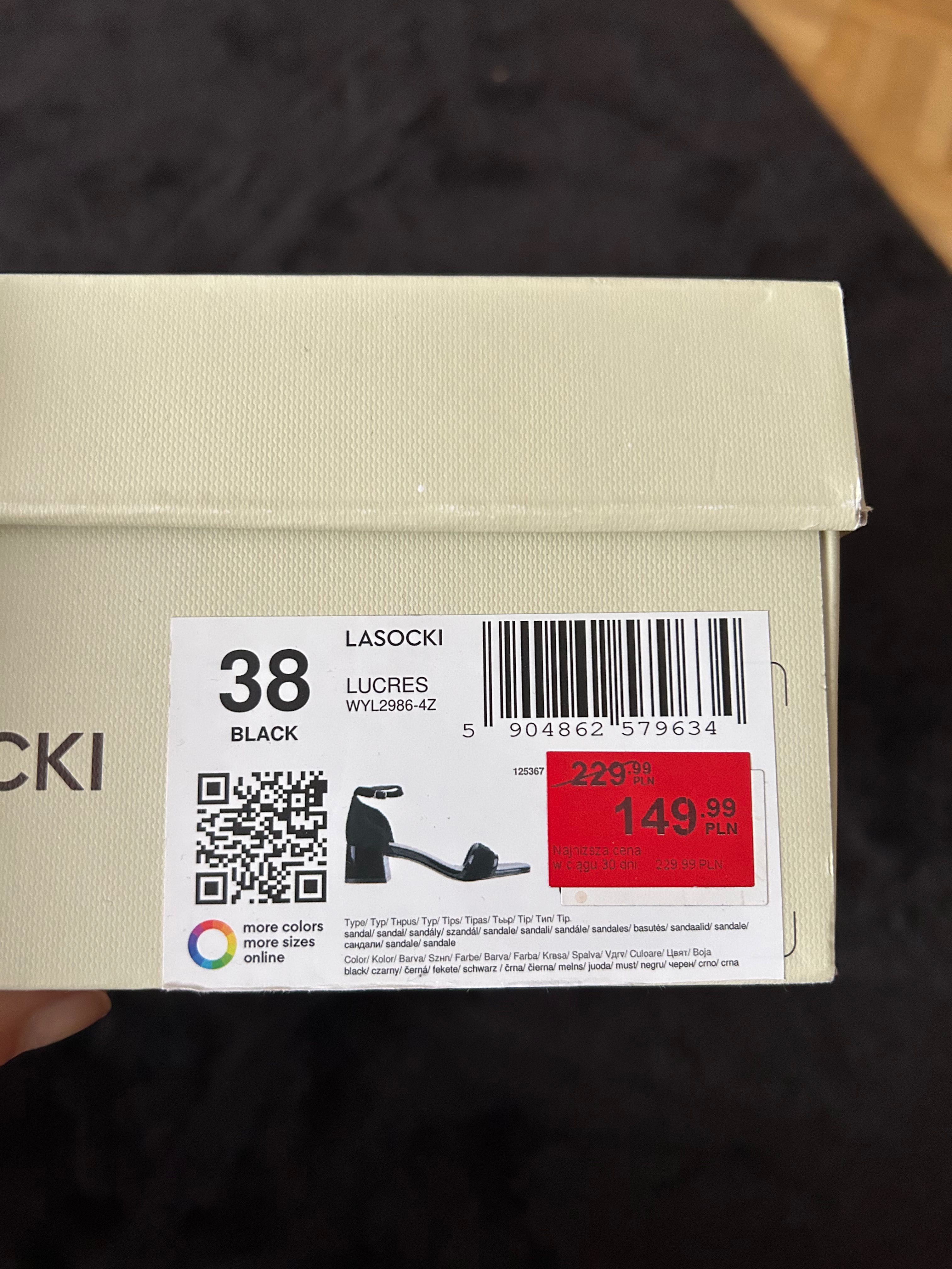 Sandały Lasocki rozmiar 38