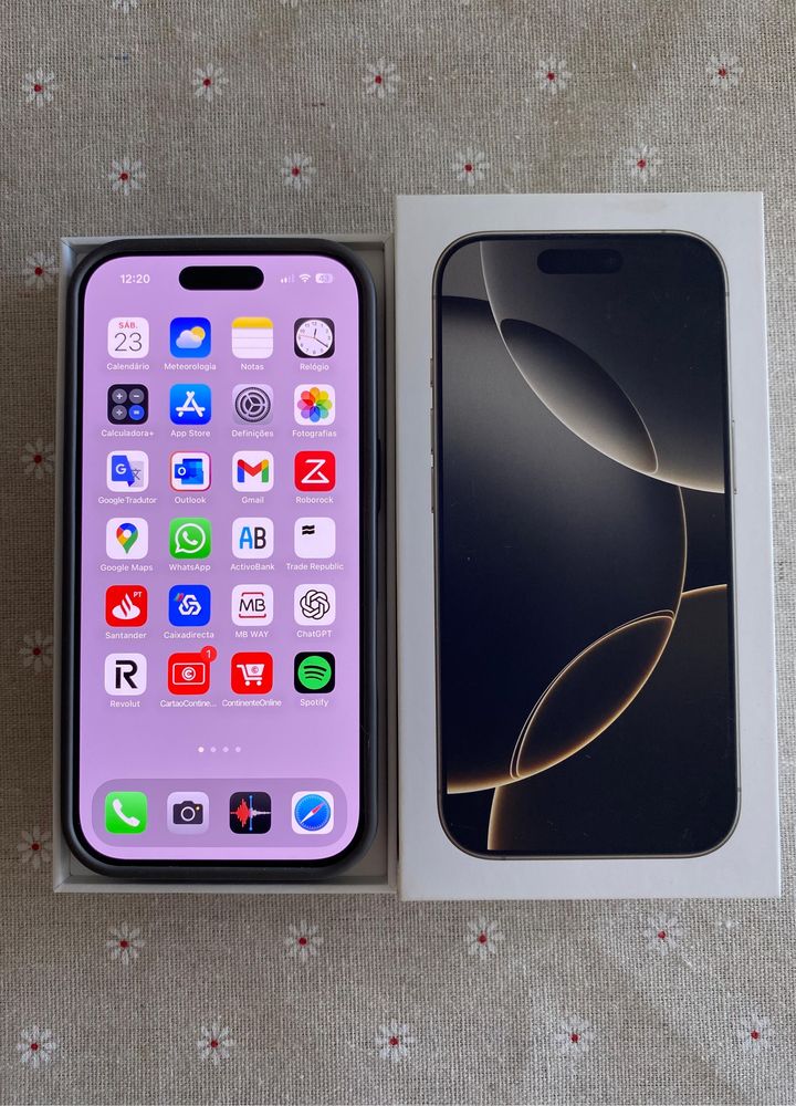 Iphone 16 Pro 128GB - Garantia - Titânio - OFERTA DE CAPAS E PELÍCULA