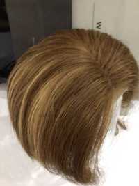 Парик каре полудлинное  натуральные волосы р 56—60 новый недорого