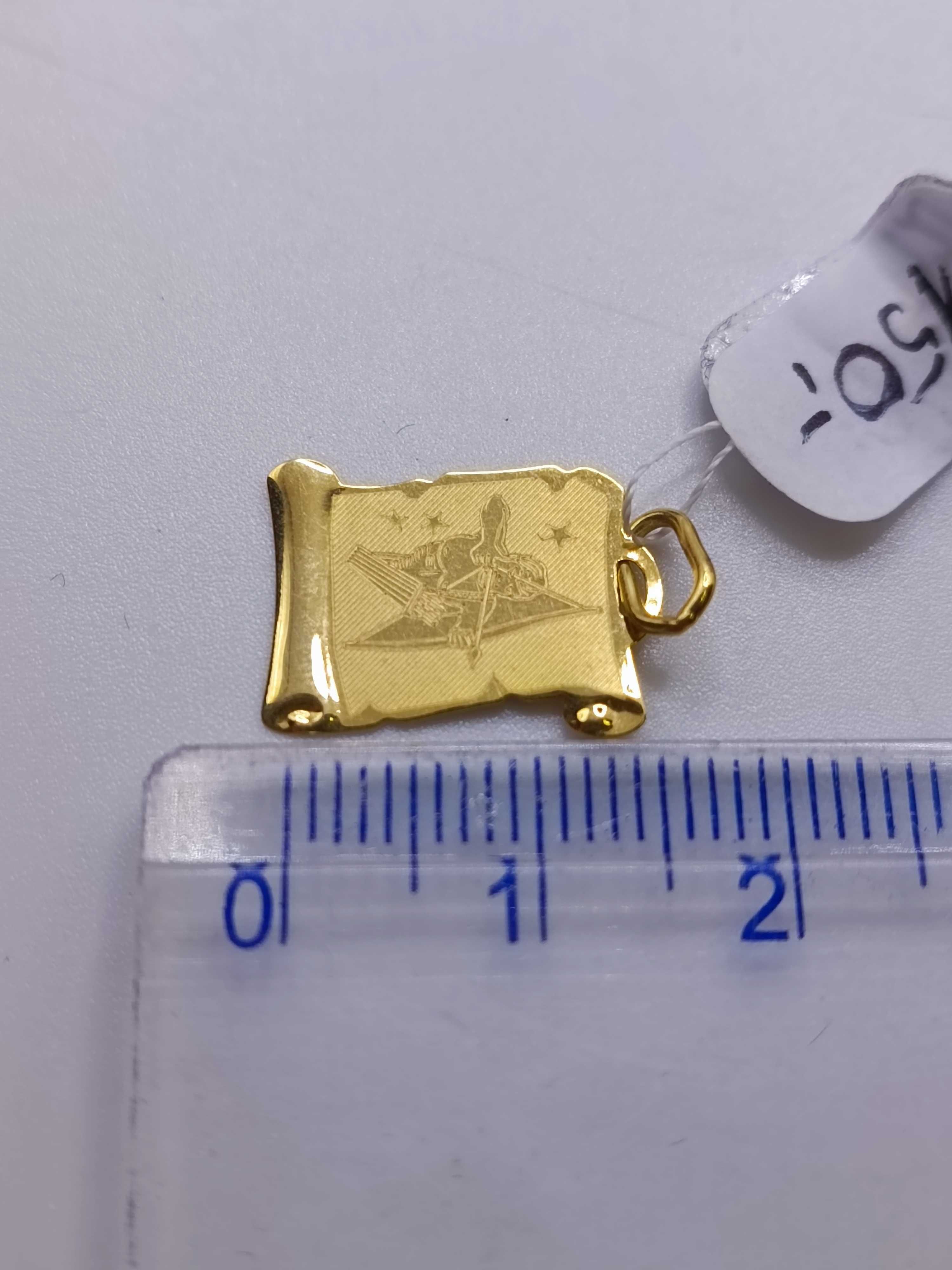 Złota Zawieszka Złoty Wisiorek Znak Zodiaku PR585 14K 747/12/24L