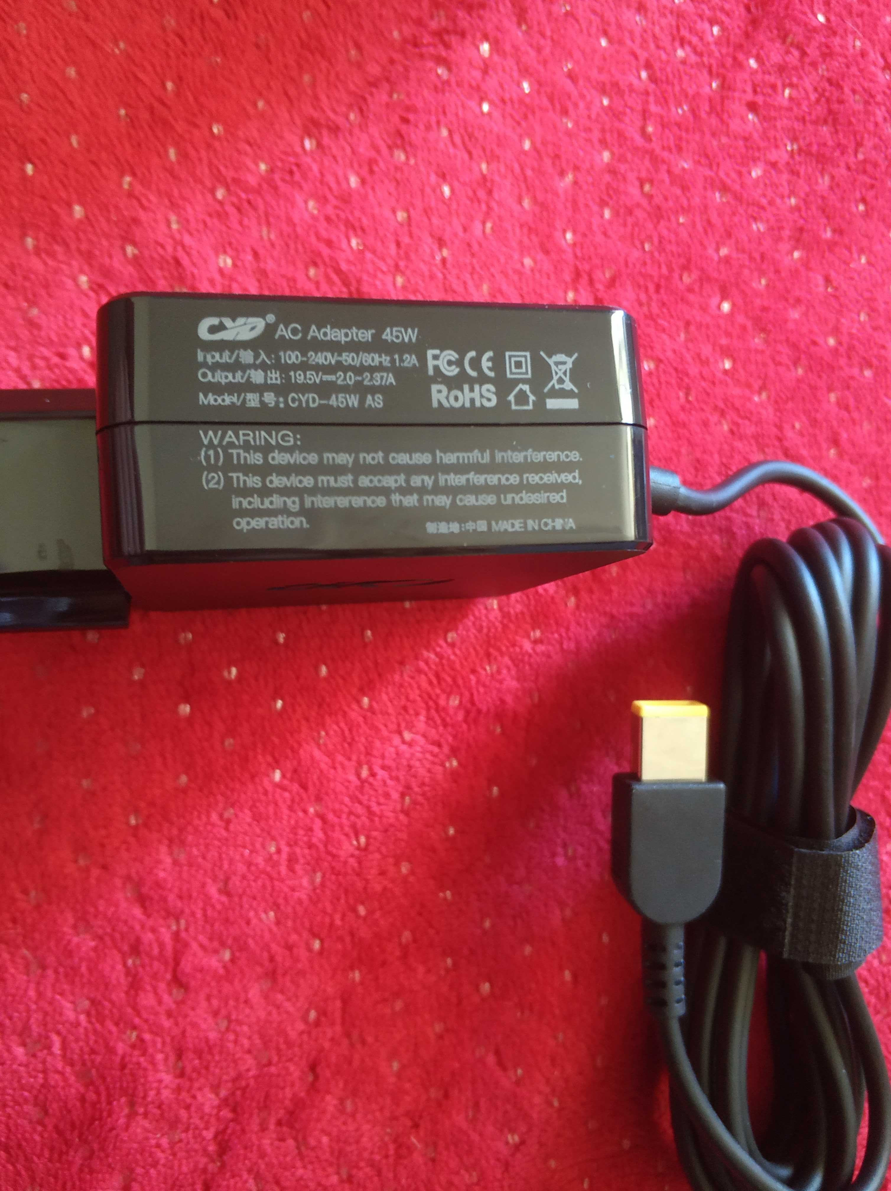 Zasilacz do Laptopa CYD 45W AS 19,5V Adapter do Lenovo Dell ładowarka