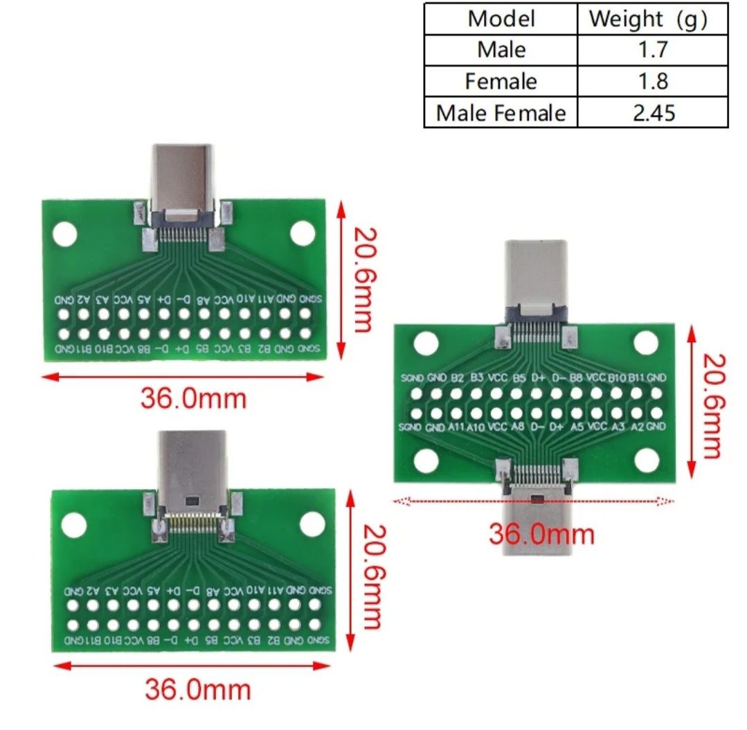 USB 3.1 соединитель type-c плата мама