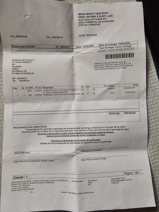 S23 Ultra 512Gb 12Gb RAM