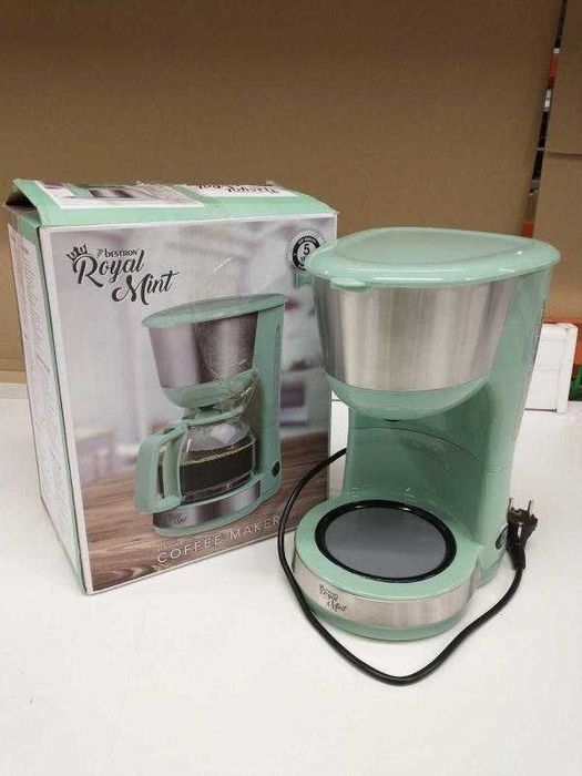 Cafeteira com placa quente, para café de filtro moído, 10 chávenas
