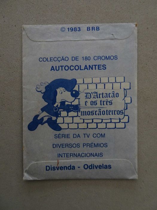 Carteira de cromos fechada D'Artacão e os três mosqueteiros - Disvenda