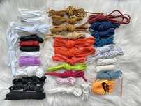 Шнурки Nike Jordan Nitive Vans New Balanse Adidad широкі білі чорні