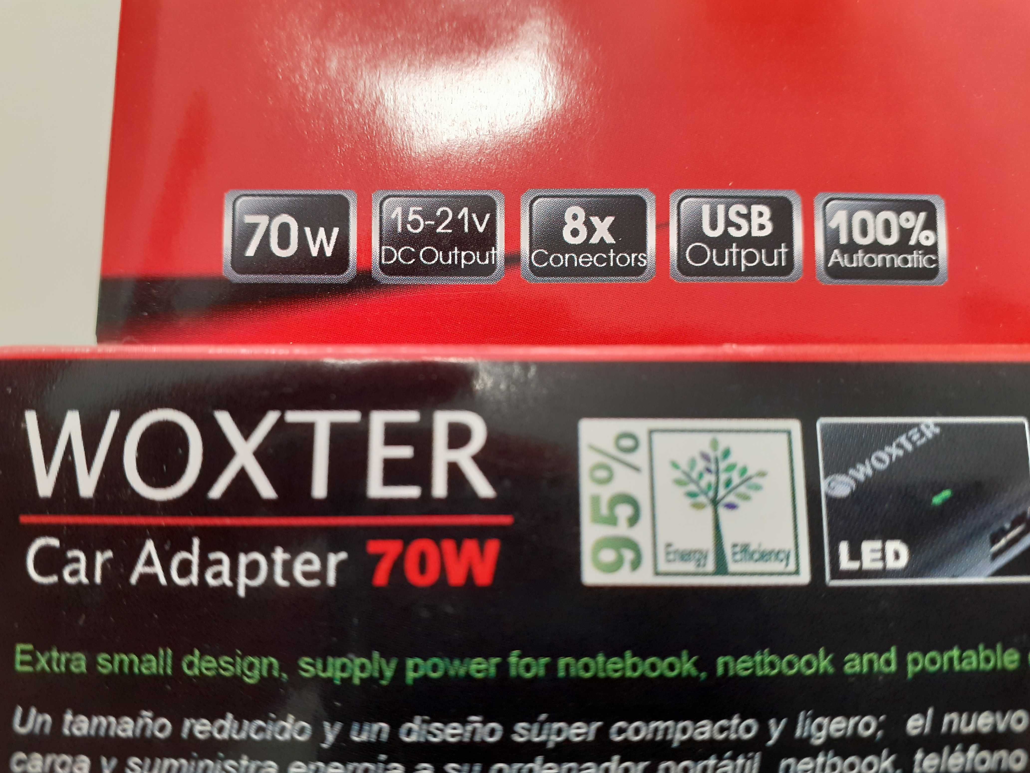 Carregador isqueiro para portatil universal Woxter