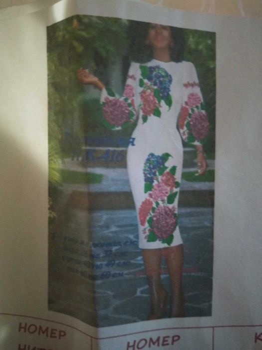 Вишиті гортензії