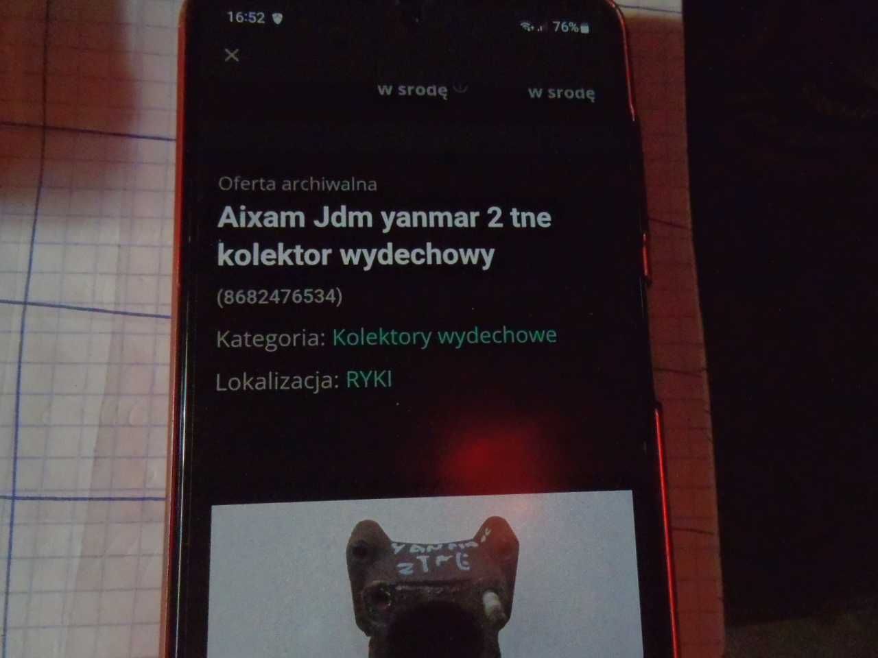 kolektor wydechowy yanmar janmar ligier aixam chatenet microcar jdm