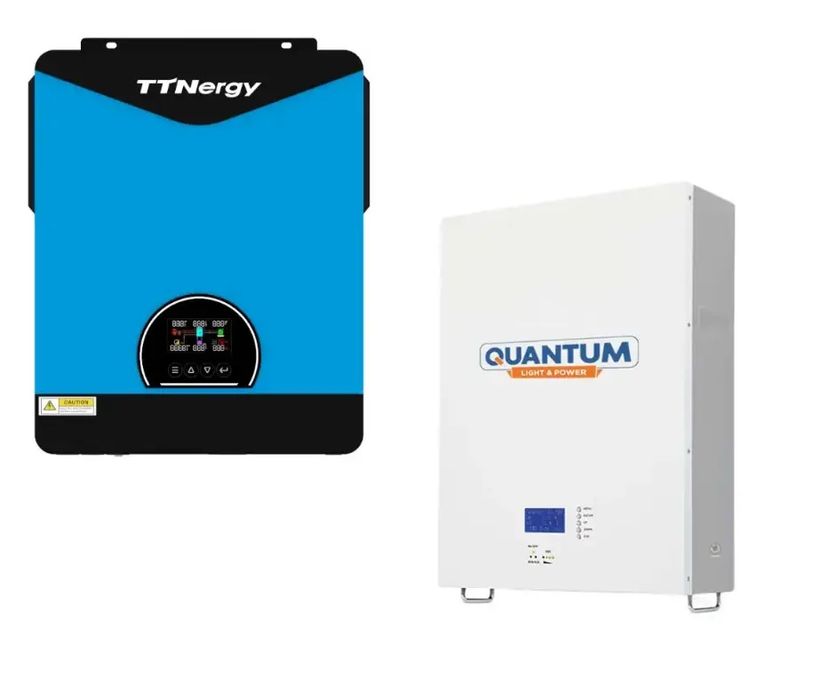 Комплект інвертор TTN Teco 6.2кВт, 48в та Акб Quantum Qm-LFP100- 51.2V