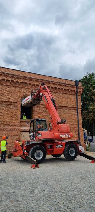 Ładowarka teleskopowa rozładunki usługa wynajem 2,5t do 6t Manitou JCB
