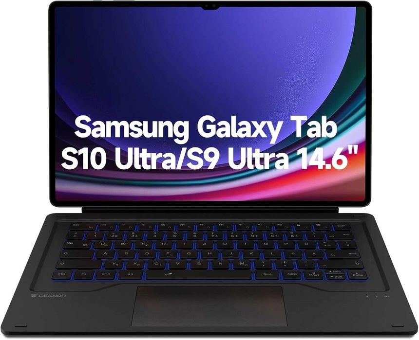 Dexnor Etui na klawiaturę do Galaxy Tab 14,6cal Niemiecki QWERTZ