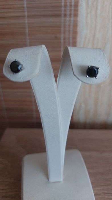 Сережки з муасанітом