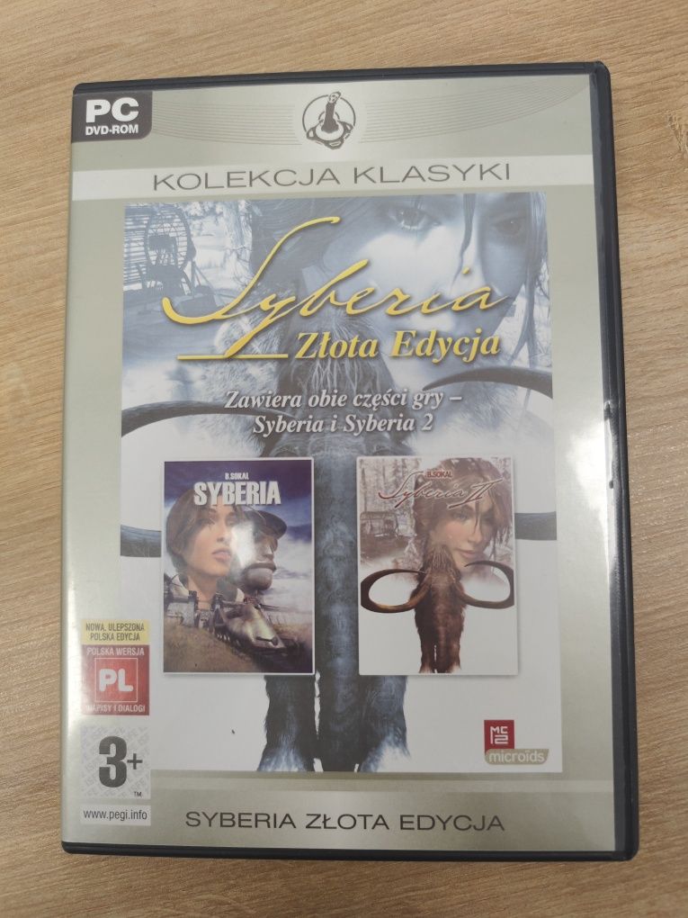 Syberia 1 i 2 PL Złota Edycja DVD PC