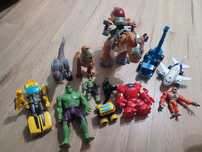 Sprzedam zestaw zabawek interaktywnych T-Rex Marvel Hulk IronMan Dźwgi