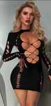 bielizna plus size Babydoll przezroczysta sukienka wycinana siatka