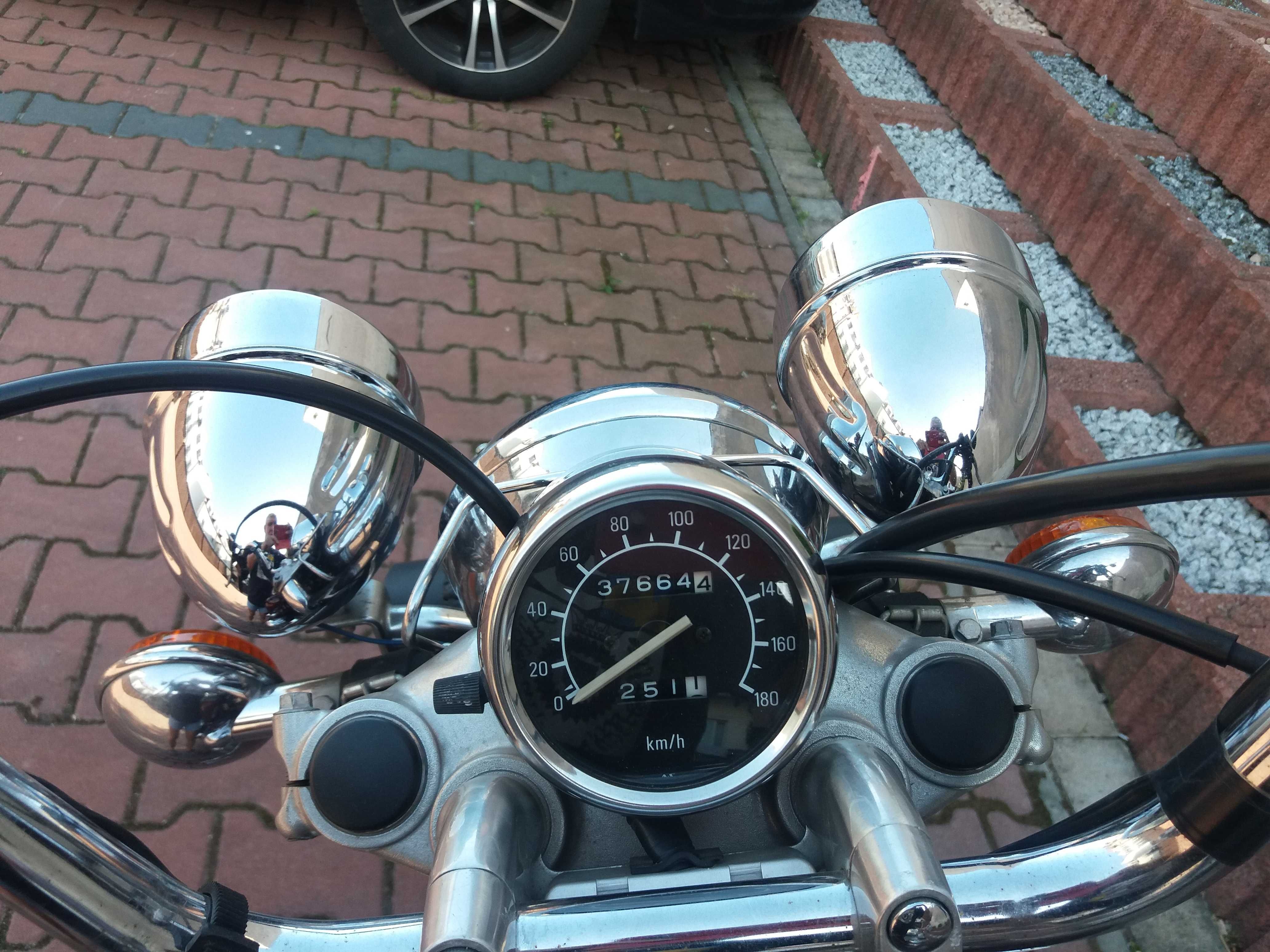 Yamaha  XV535  Virago,  bogato wyposażona